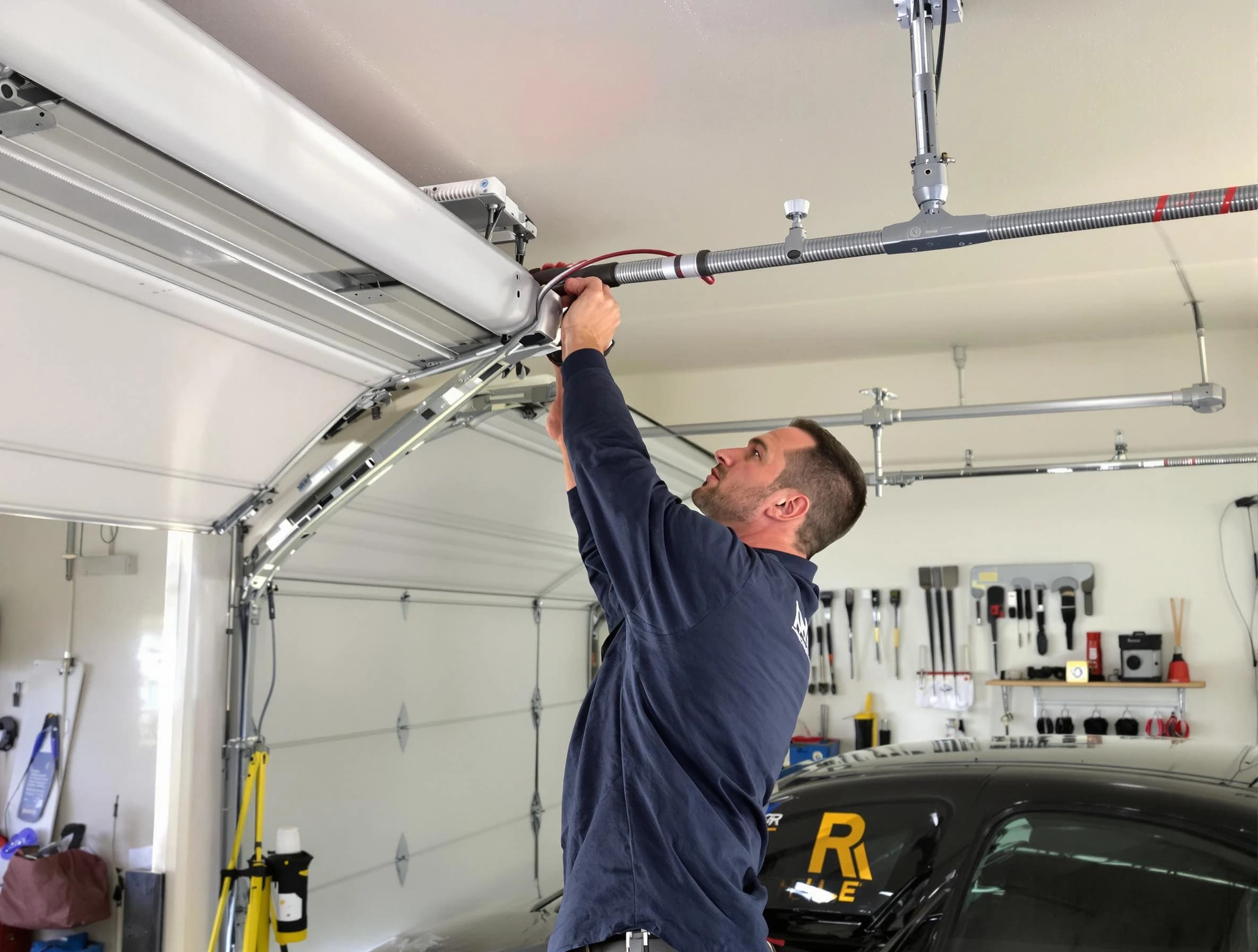 South Brunswick Garage Door Repair technician performing garage door cable repair in South Brunswick