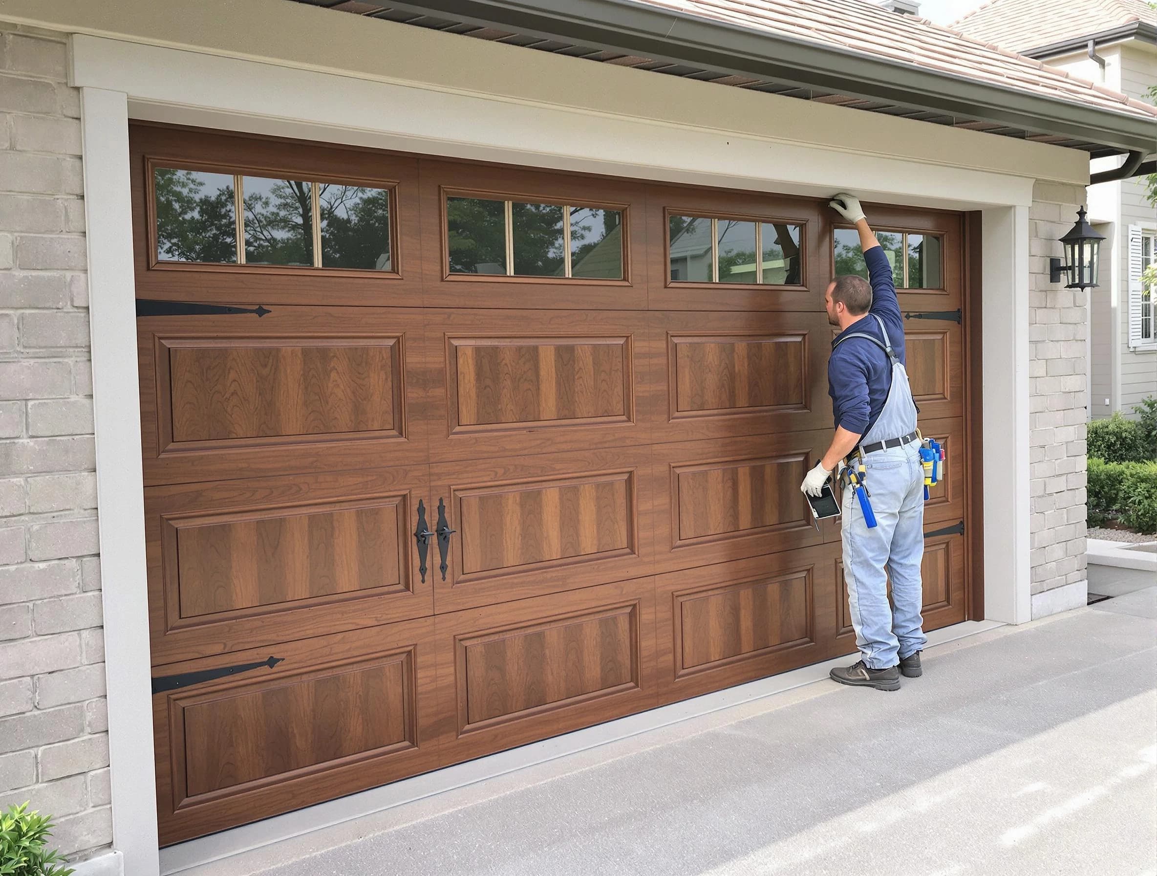 Custom garage door showcase by South Brunswick Garage Door Repair in South Brunswick