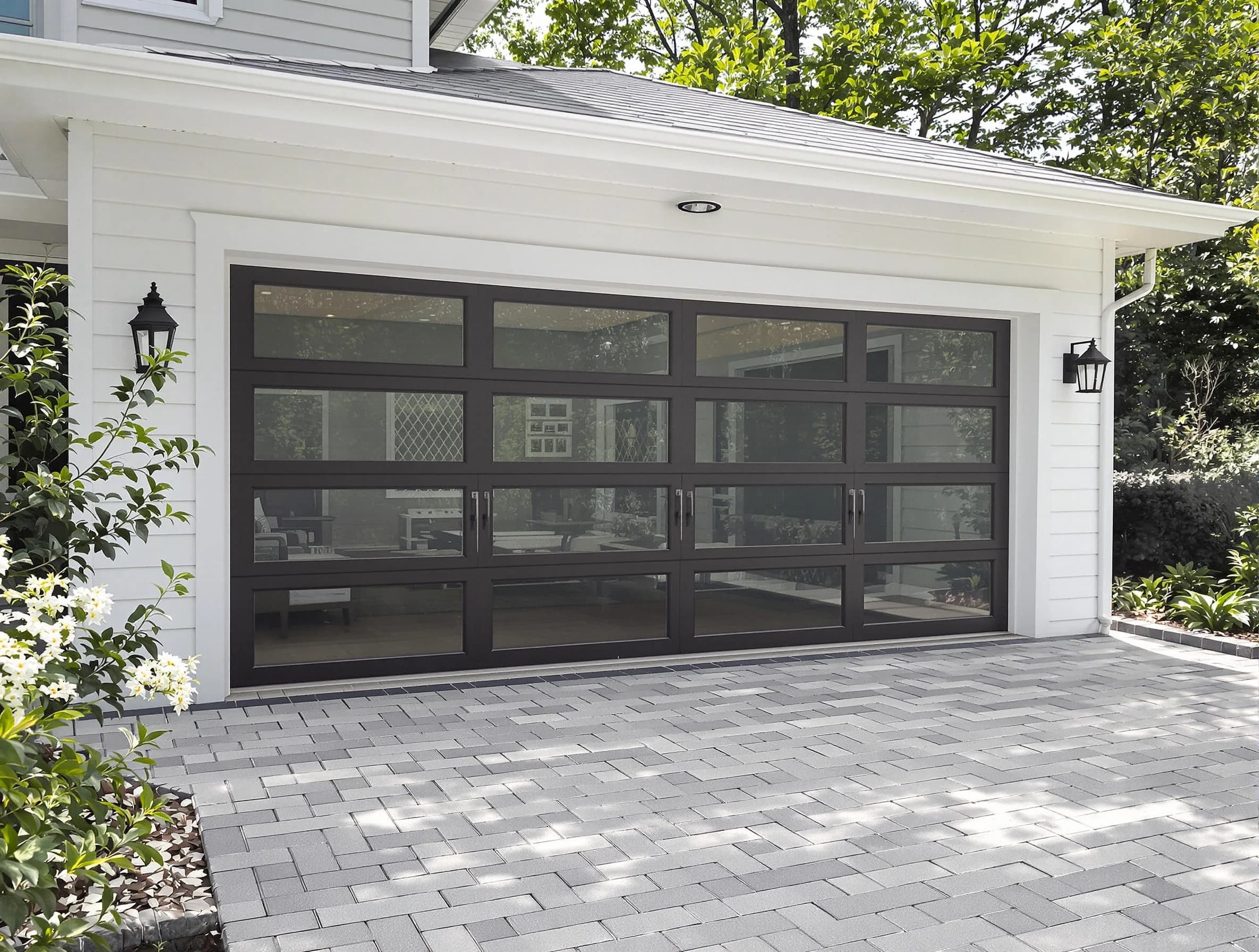 South Brunswick Garage Door Repair design specialist presenting custom garage door options to South Brunswick homeowner