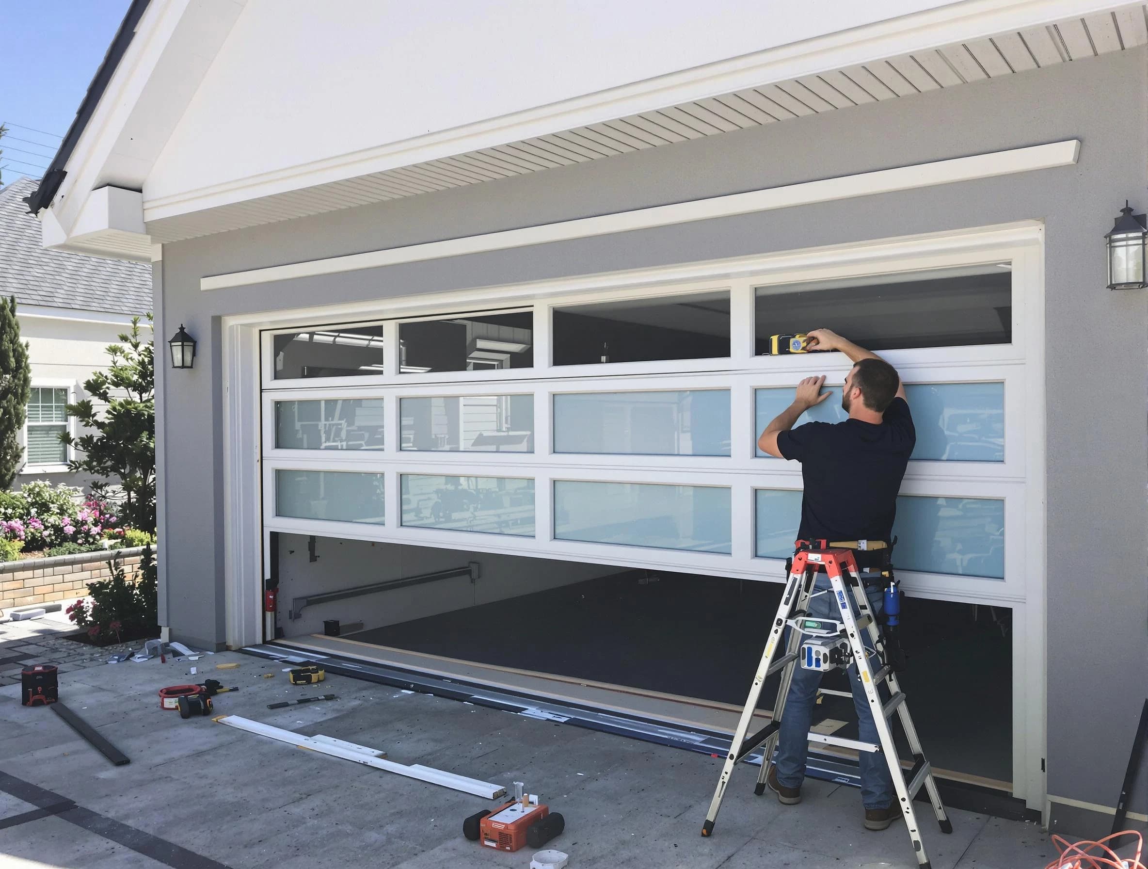 South Brunswick Garage Door Repair team performing garage door replacement in South Brunswick