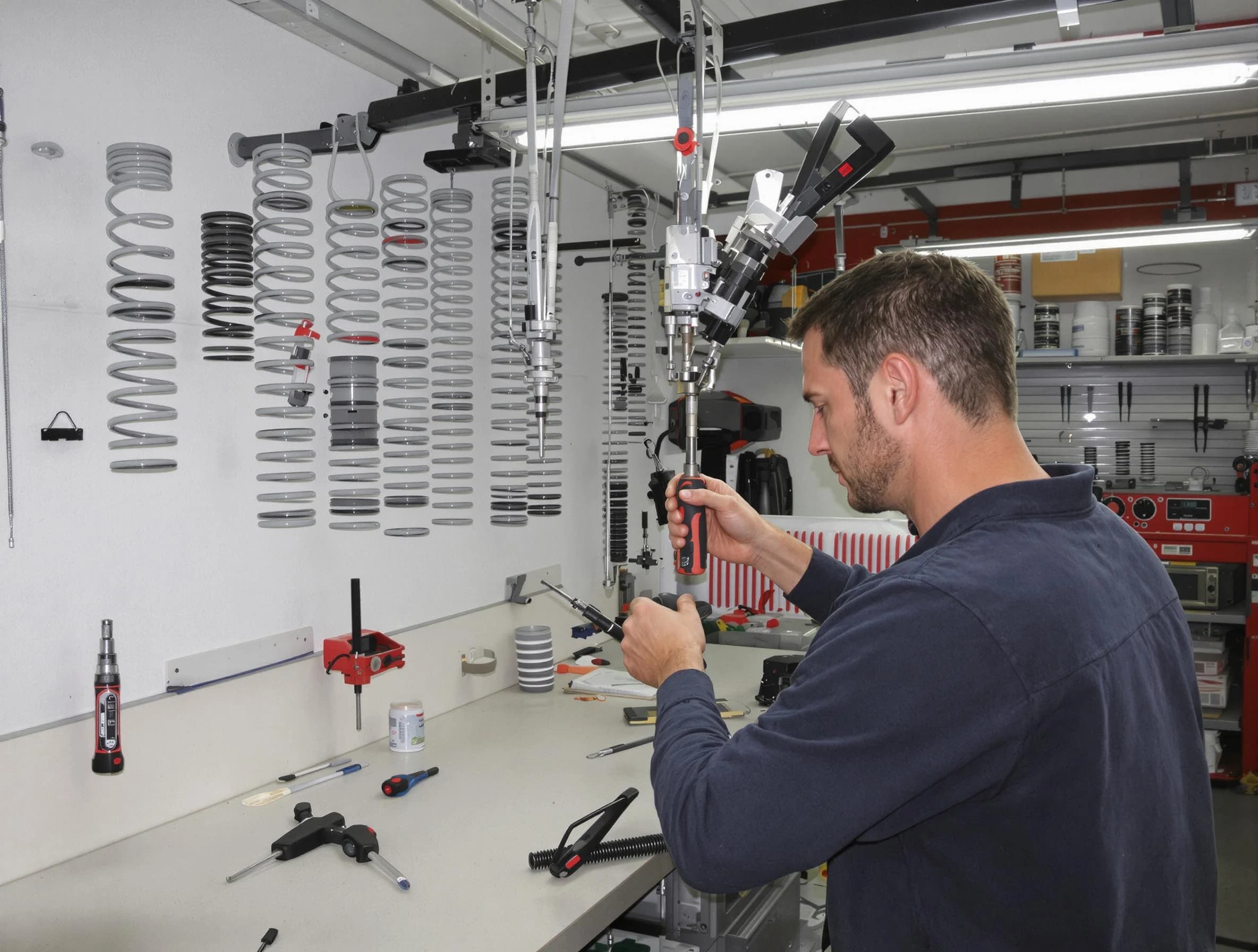 South Brunswick Garage Door Repair safety certified technician performing precision spring replacement in South Brunswick